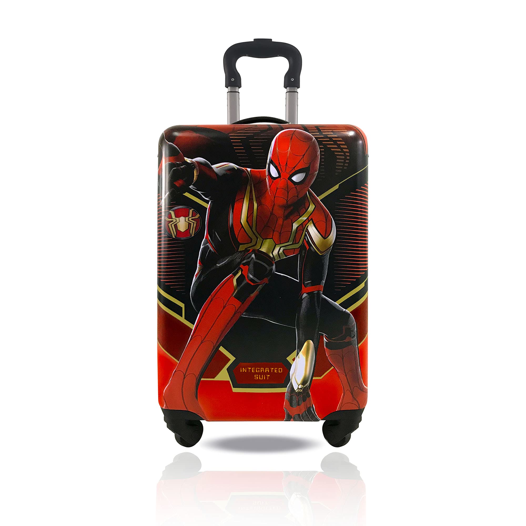 Spider-Man No Way Home 20-Inch Hard-Sided Spinner Luggage for Kids | Tween Carry-On Travel Suitcase with 360° Wheels | Perfect for Airplane Trips, School Travel & Vacation
