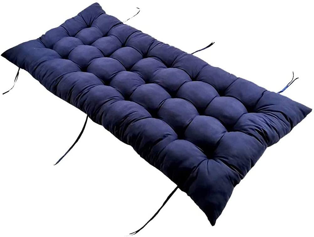 Outdoor Bench Cushion with Ties - Cotton Garden Furniture Loveseat Cushion for Patio, Non-Slip Chair Back Cushion for Bench & Pallet Couch - Washable & Durable - Perfect for Backyard, Deck, Poolside & Outdoor Lounging