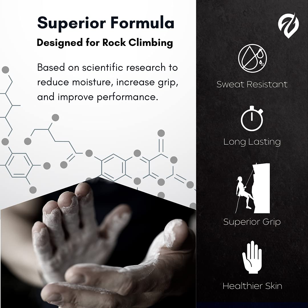 Liquid Chalk for Weightlifting & Rock Climbing | Non-Messy Gym Chalk | Sweat-Resistant & Long-Lasting Grip Enhancer | Perfect for Gymnastics, Dancing & Strength Training | Improves Performance for Athletes & Fitness Enthusiasts