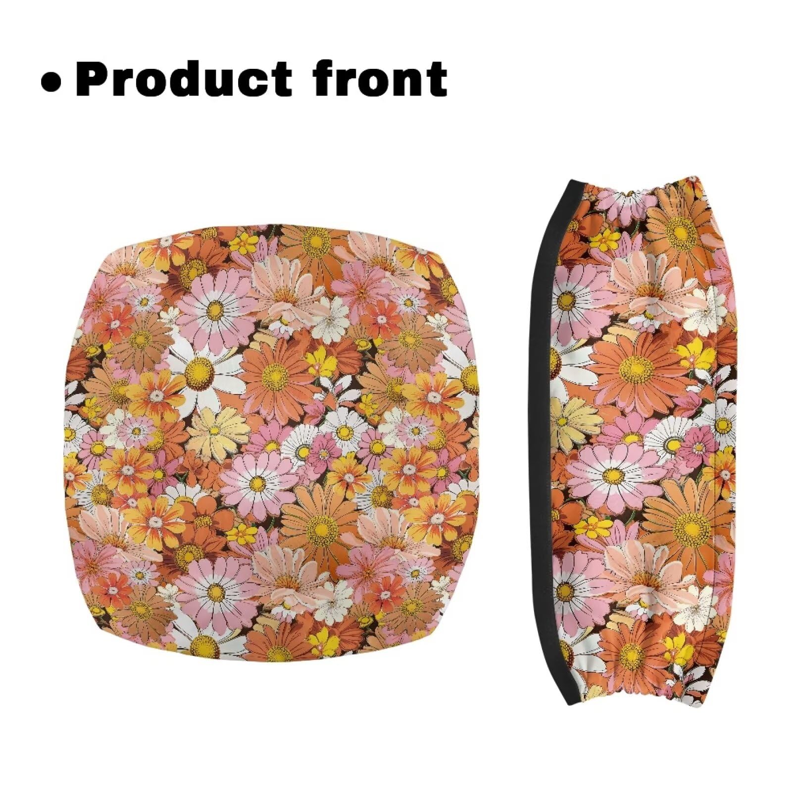 **Daisy Walker Seat Cover - Universal Rollator Walker Seat and Backrest Cover for Seniors & Ladies - Washable Flower Design - Perfect for Indoor & Outdoor Mobility Support**