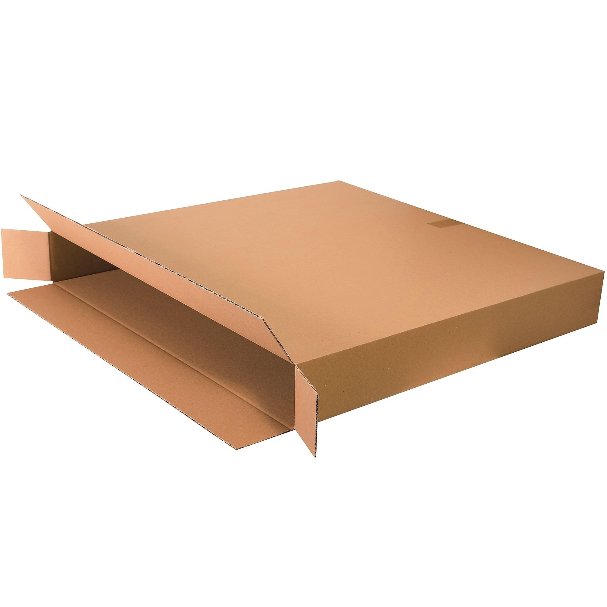 Aviditi Heavy Duty 36x8x30 Inches Corrugated Cardboard Boxes - Side Loading, Kraft Brown, Pack of 10 - Ideal for Shipping, Moving & Storage | Perfect for Home Organization, Warehouse Supplies & Ecommerce Packaging