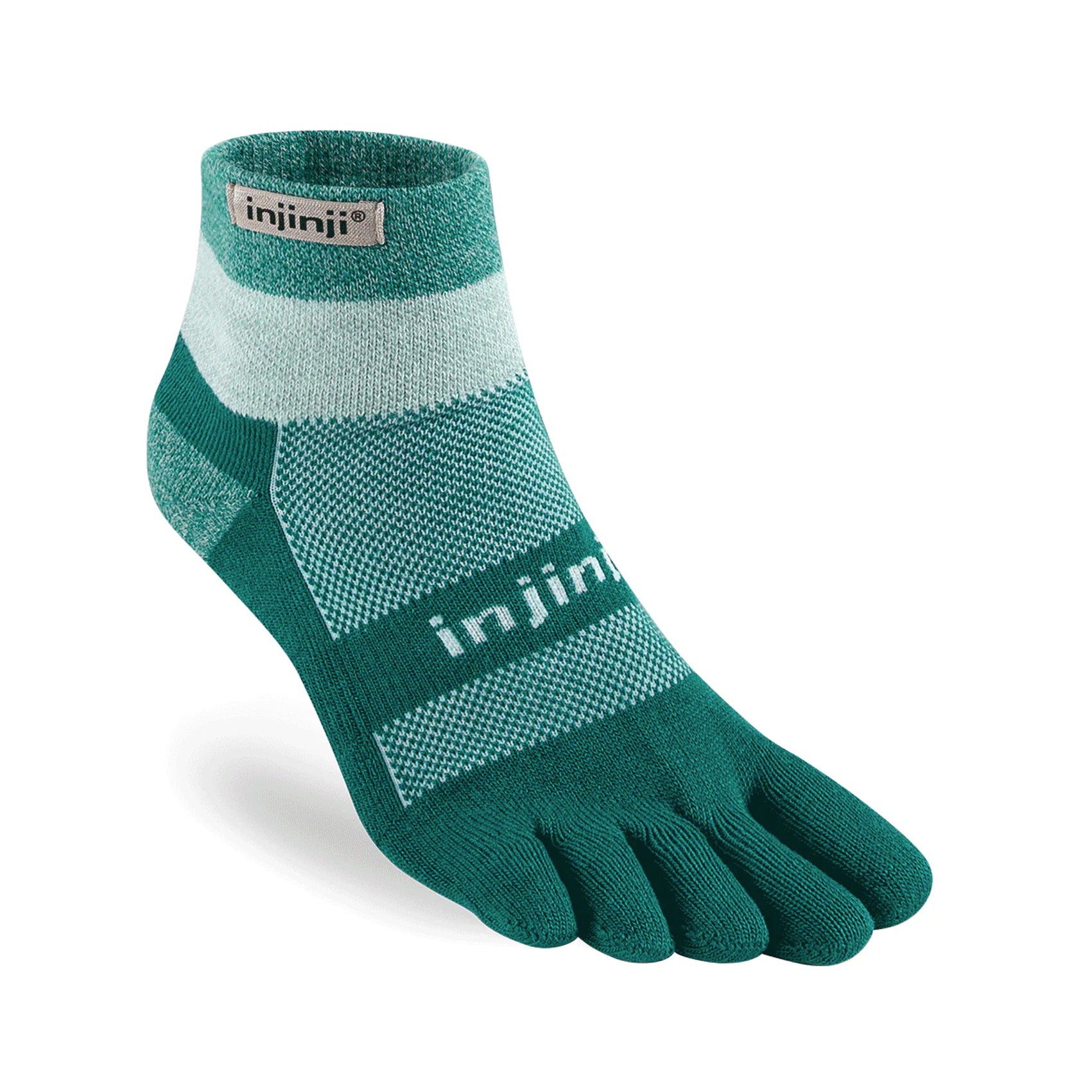 Unisex Injinji Trail Midweight Mini Crew Socks - Toe Socks for Hiking, Running & Outdoor Activities - Breathable & Comfortable for Men & Women