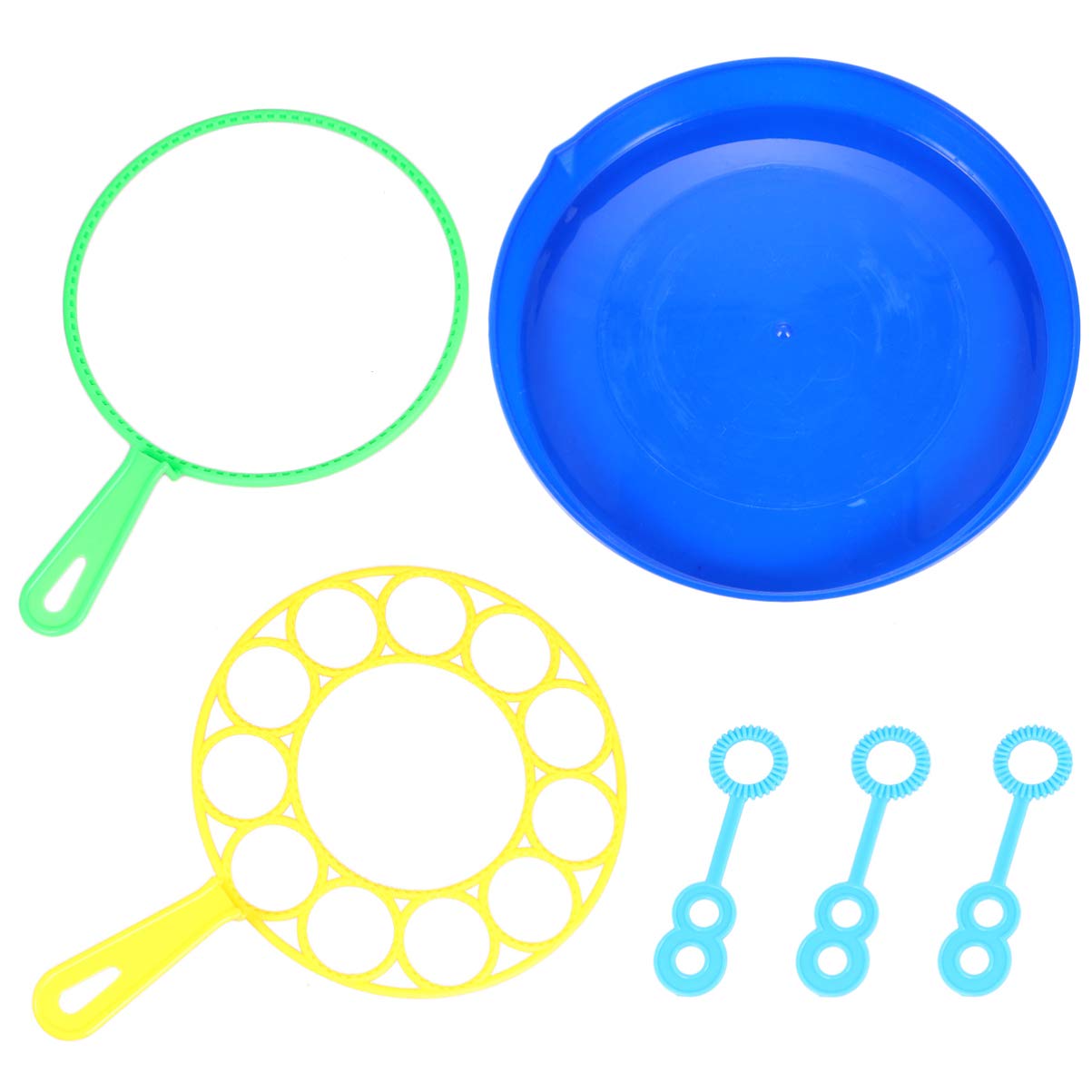 STOBOK 6Pcs Bubble Wands Set - Multi-Shaped Bubble Blower Kit with Rings for Kids | Outdoor Party Favors, Birthday Supplies & Summer Activities (Perfect for Backyard Play, Park Fun & Birthday Celebrations)