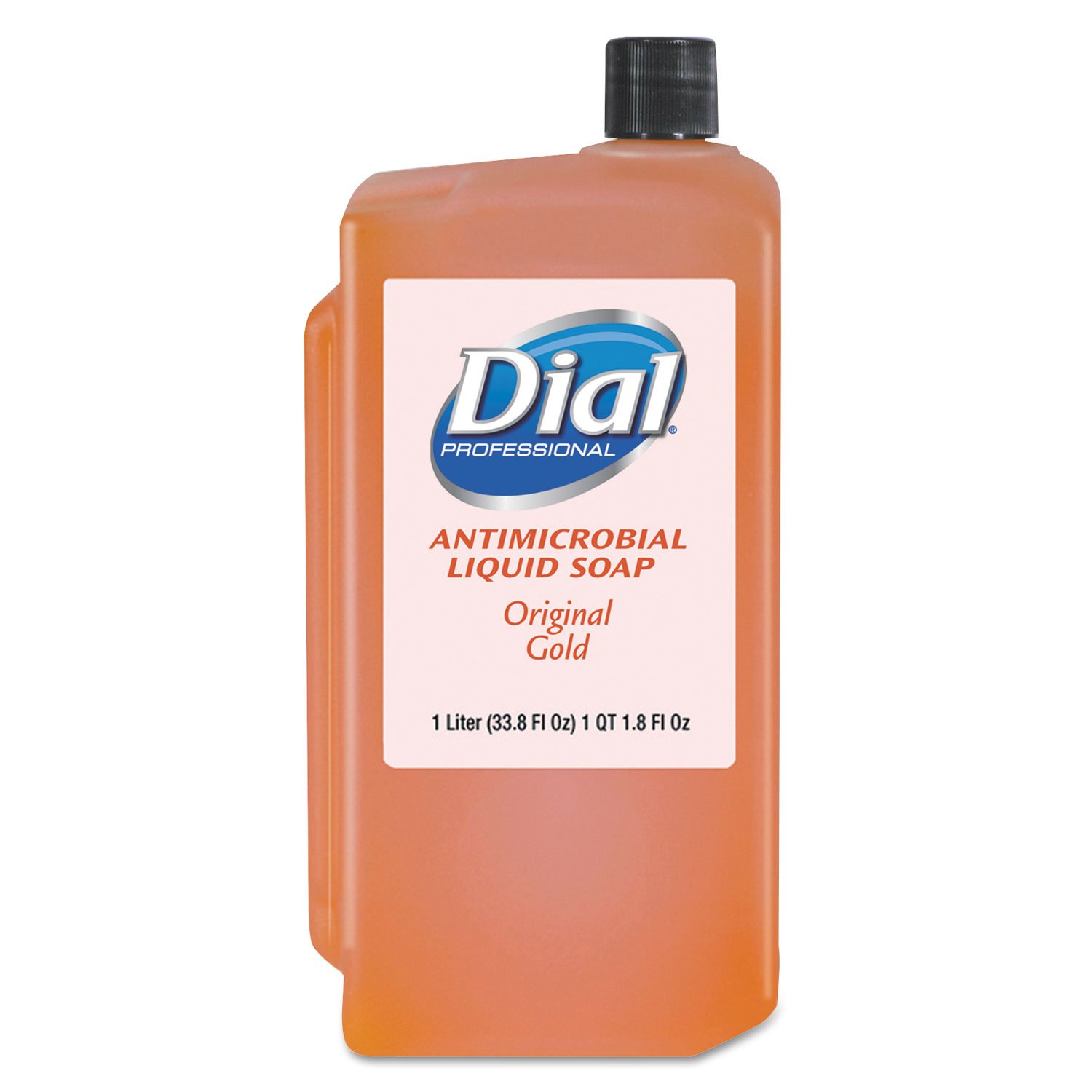 Antimicrobial Gold Soap Dispenser - 1 Liter Refillable Bottle for Bathroom, Kitchen & Office Hygiene