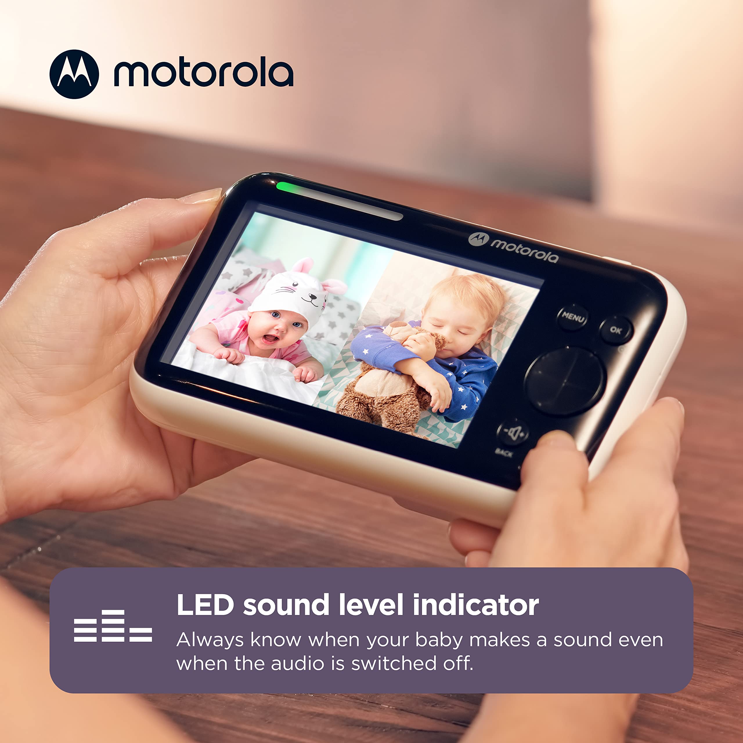 Motorola PIP1500 WiFi Video Baby Monitor with HD Camera, Night Vision & 2-Way Audio - Perfect for Nursery, Toddler Room & Home Security Monitoring