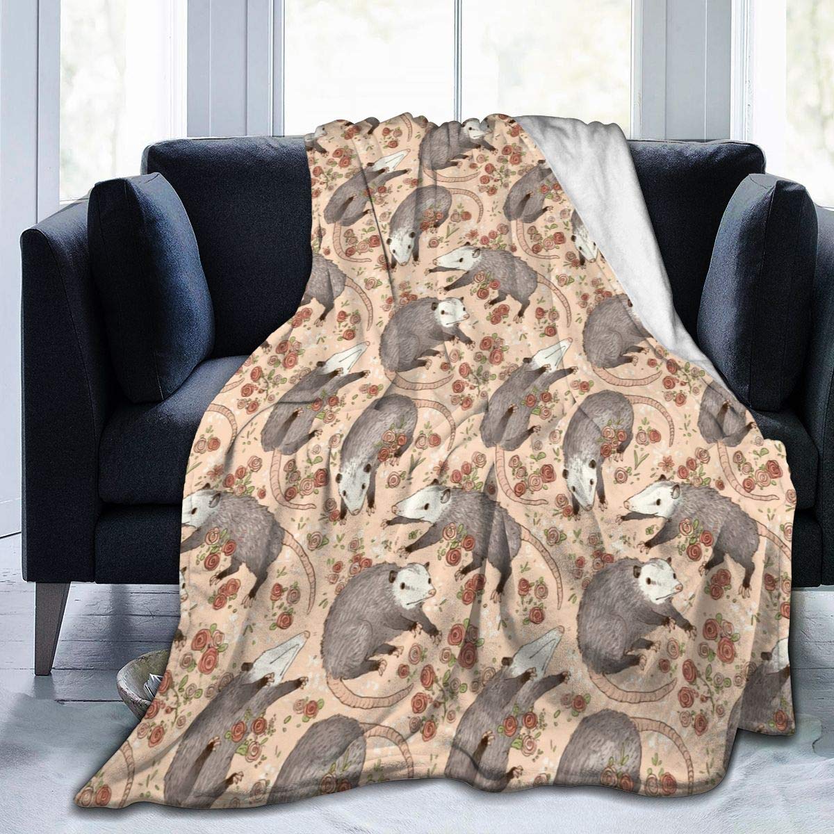 Premium Soft Warm Fleece Throw Blanket - Lightweight Plush Flannel Blanket for Sofa, Bed & Office - Durable Cozy Home Decor Gift for Winter, Camping & Movie Nights