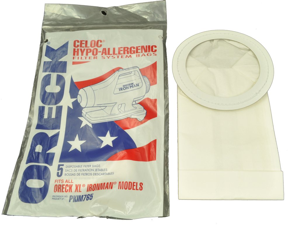Oreck Ironman Canister Vacuum Bags - 6 Pack | HEPA Filtration for Allergens & Dust | Compatible with Oreck Canister Vacuums | Perfect for Home Cleaning, Pet Hair Removal & Allergy Relief