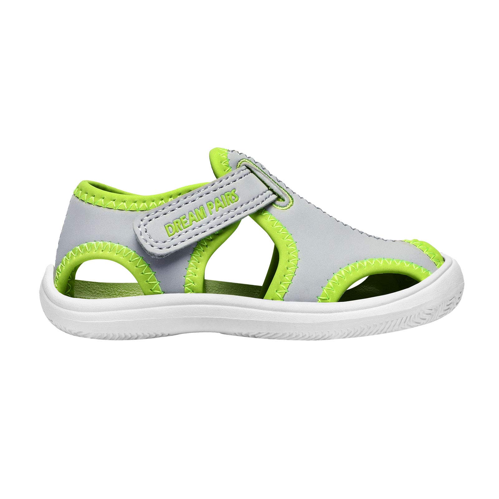 DREAM PAIRS Boys Girls Toddler Water Shoes - Breathable Quick-Dry Closed Toe Sandals for Beach, Pool & Outdoor Play | Non-Slip Comfortable Summer Footwear for Kids