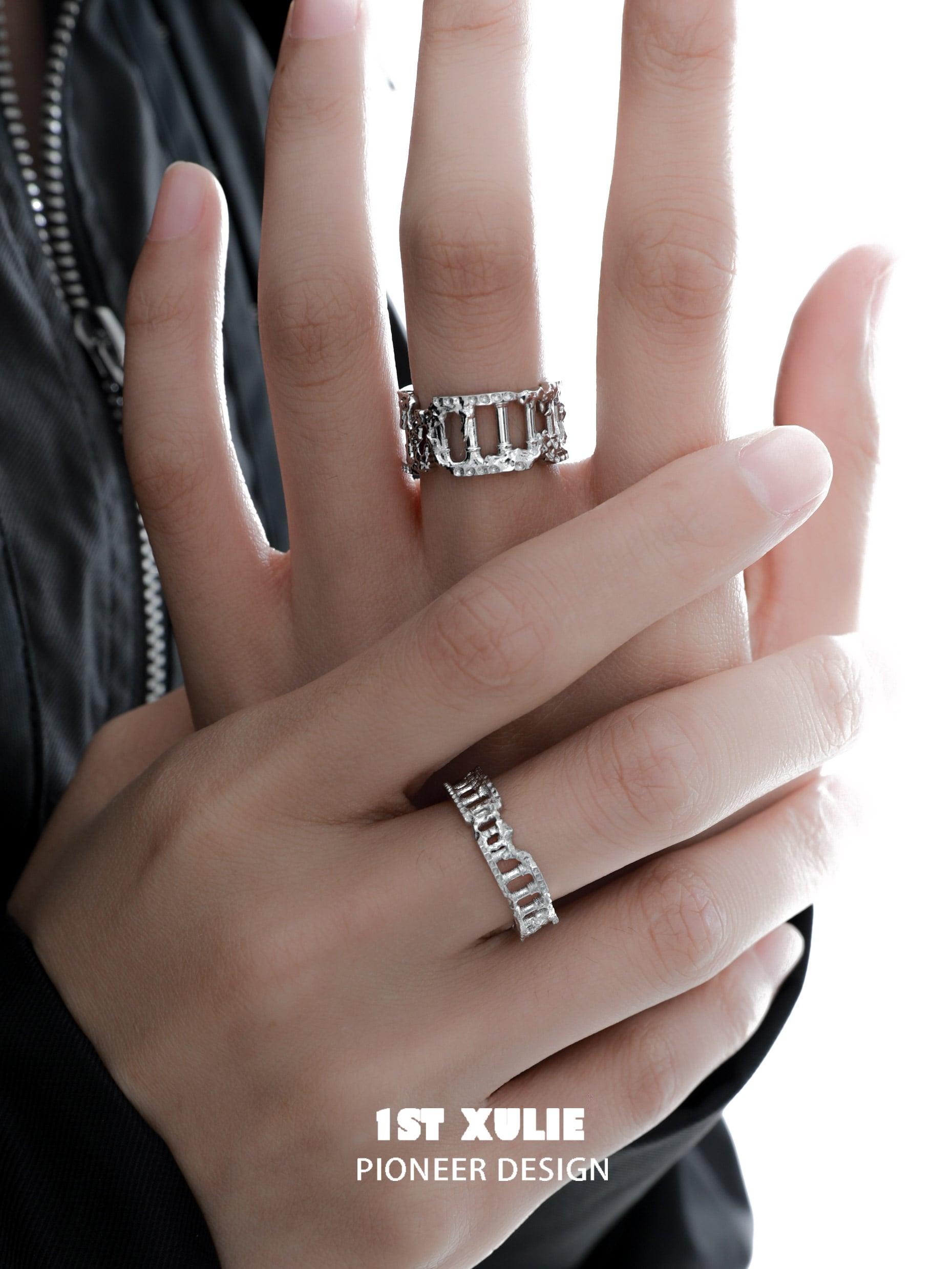 Crystal Palace S925 Sterling Silver 24K Gold Plated Rings for Women - Elegant Stackable Rings for Everyday Wear, Gift Giving & Special Occasions