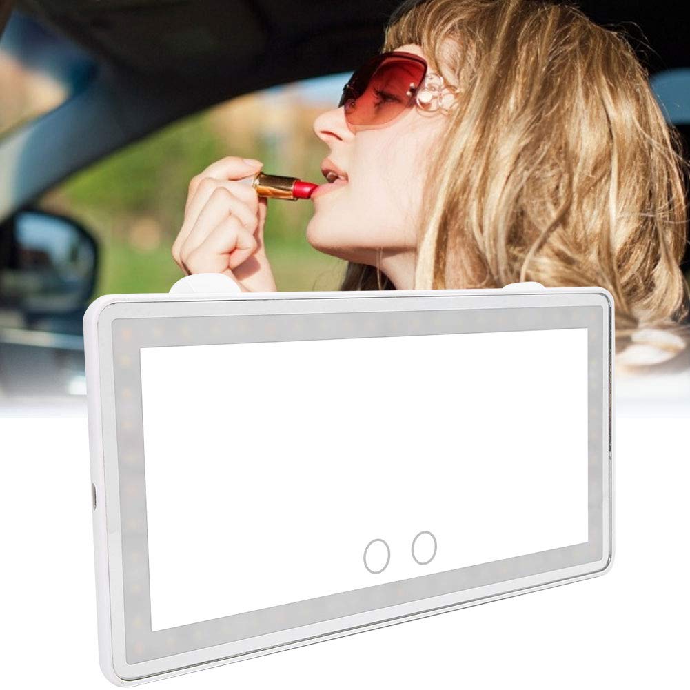 Car Visor Mirror with LED Lights - Smart Touch Auto Sun Visor Makeup Mirror for Women, Travel & Driving | Perfect for On-the-Go Makeup & Sun Protection