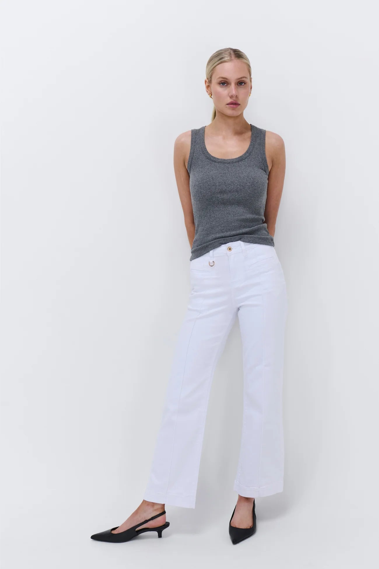Kireina Brooke Jean Snow White - Women's High Waist Skinny Jeans for Casual & Party Wear | Perfect for Everyday Outfits, Date Nights & Office Looks