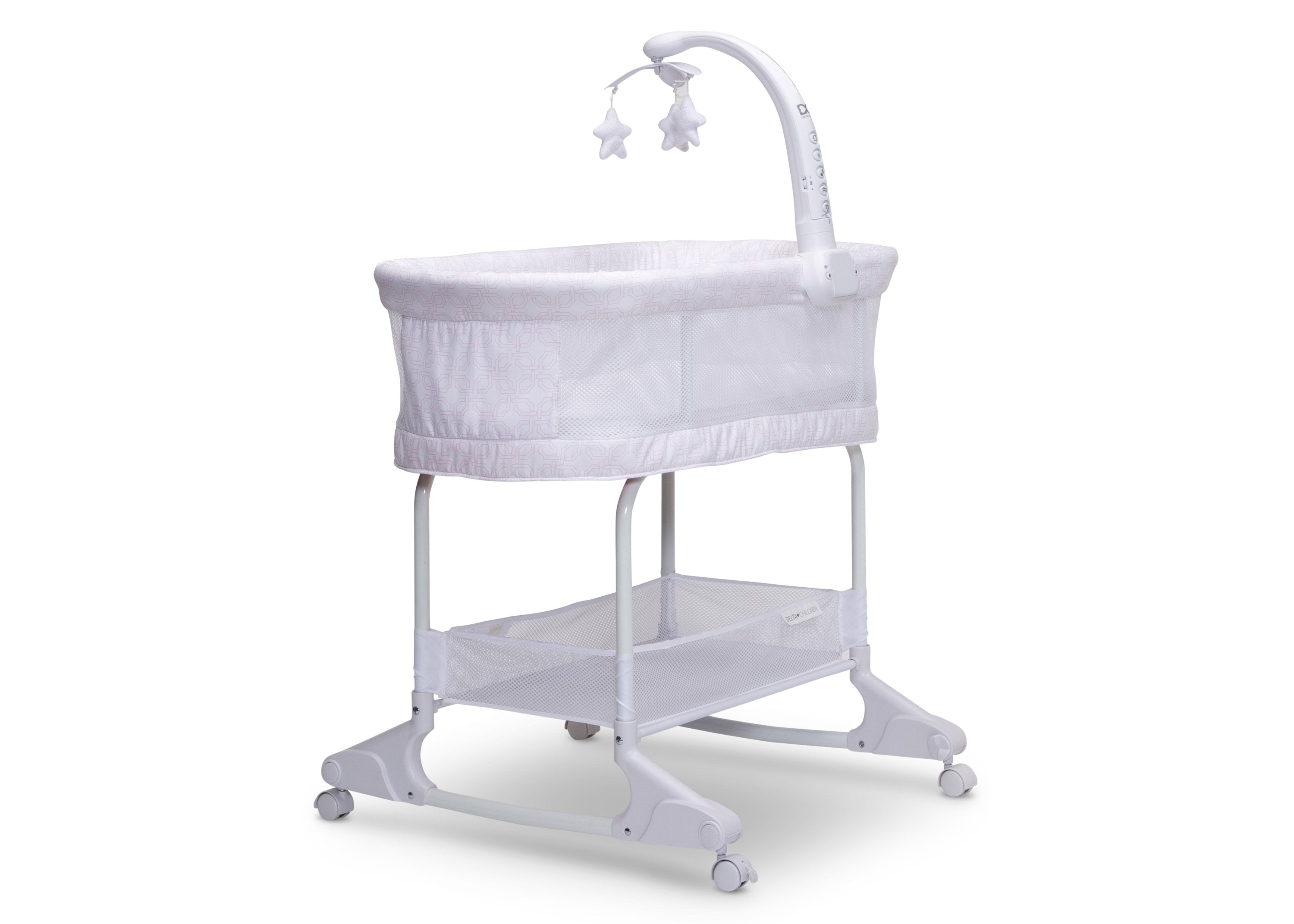 SleepCool Rocking Bassinet with Breathable Airflow Mesh - Portable Baby Crib for Nursery, Bedroom & Travel | Gentle Motion for Newborns & Infants