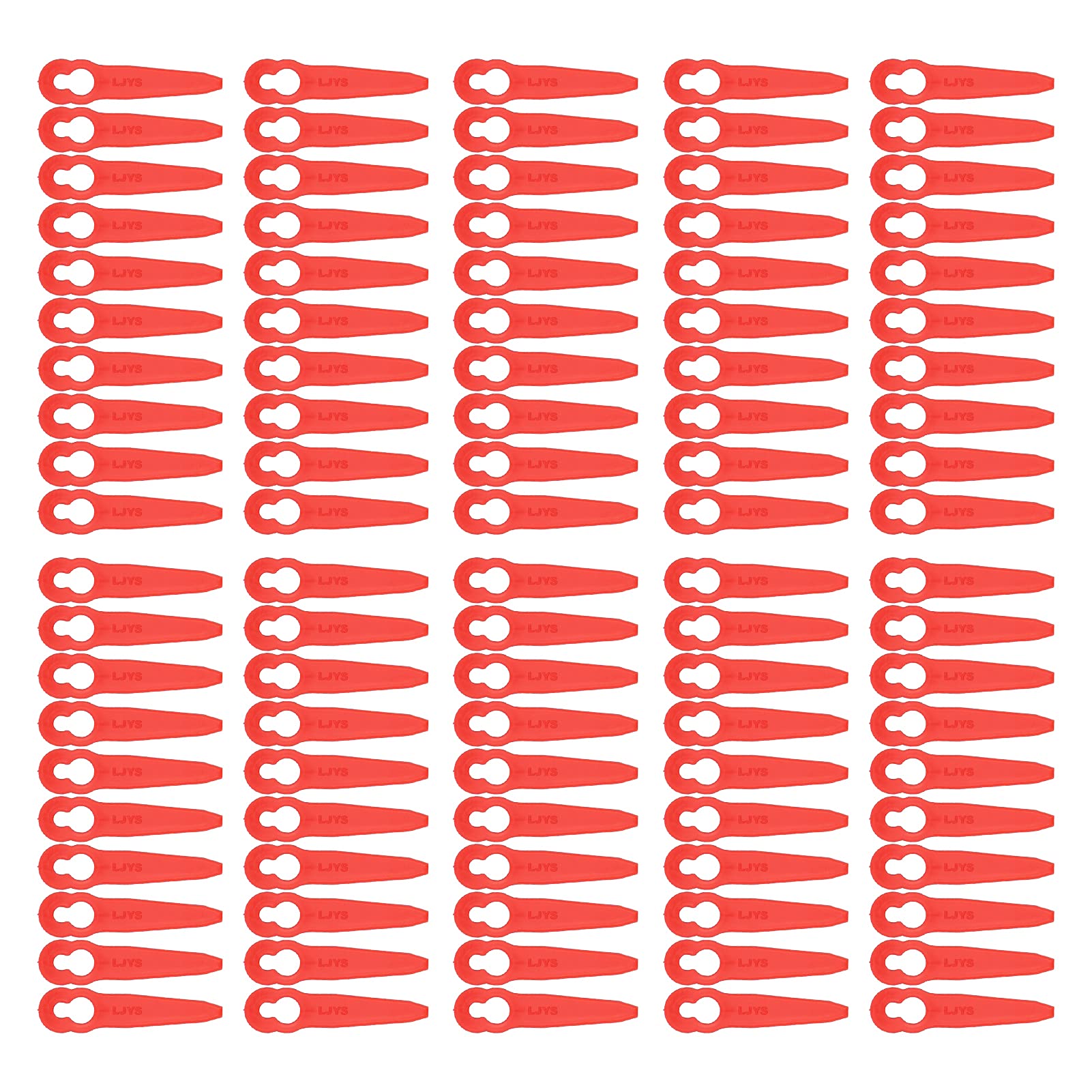 100PCS Plastic Cutter Blades for Grass Trimmer & Lawn Mower - Durable Garden Trimming Blades for Branches & Weeds | Perfect for Landscaping, Yard Maintenance & DIY Gardening Projects