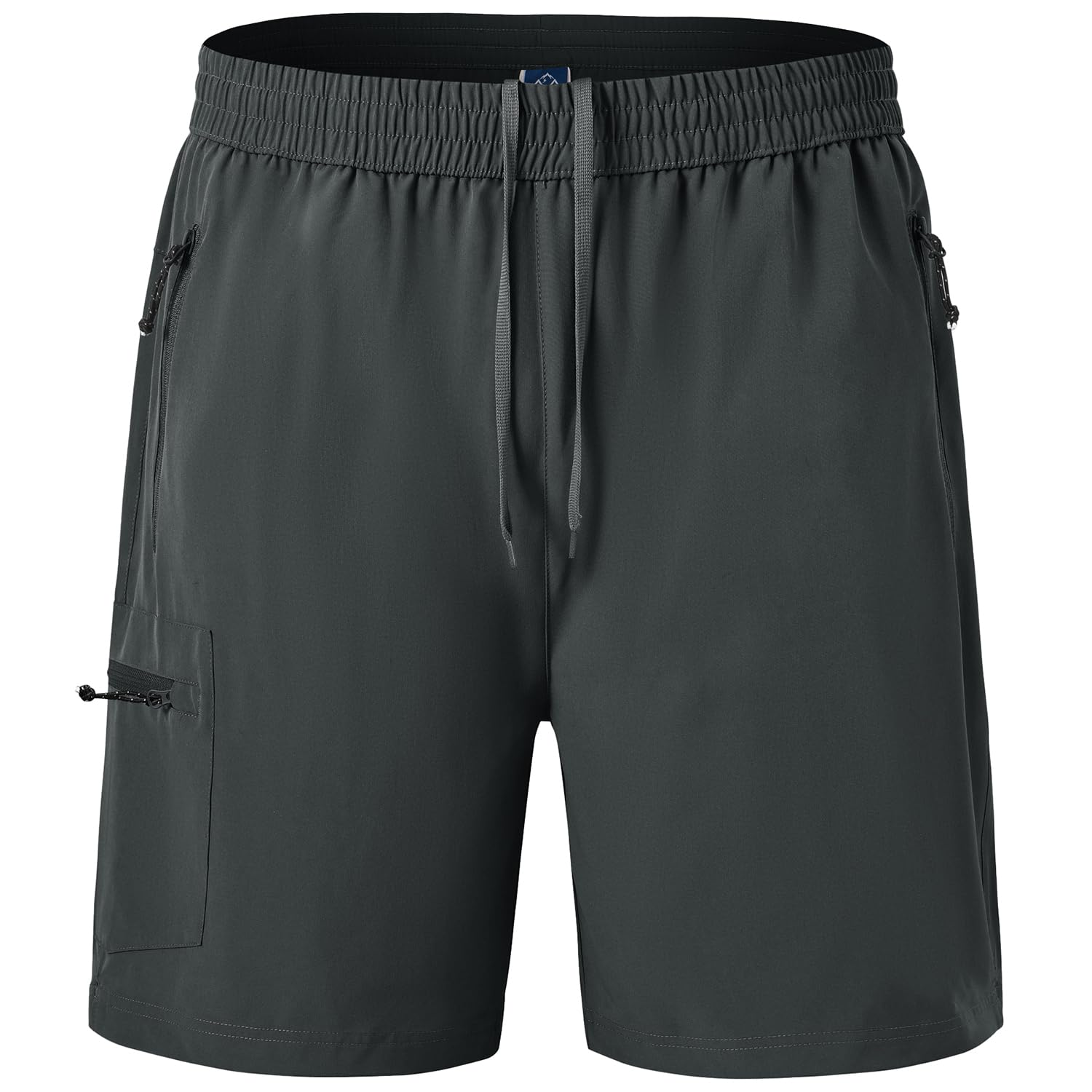 BGOWATU Men's Quick Dry Hiking Shorts with Zipper Pockets - Stretch Athletic Gym Shorts for Running, Fishing & Outdoor Travel - Lightweight Comfort for Sports & Adventure Activities