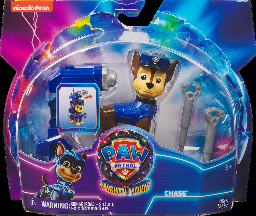 Paw Patrol The Mighty Movie Hero Pups CHASE Action Figure - Official Kids Toy for Playtime & Collectors - Perfect for Birthday Gifts & Role-Playing Adventures