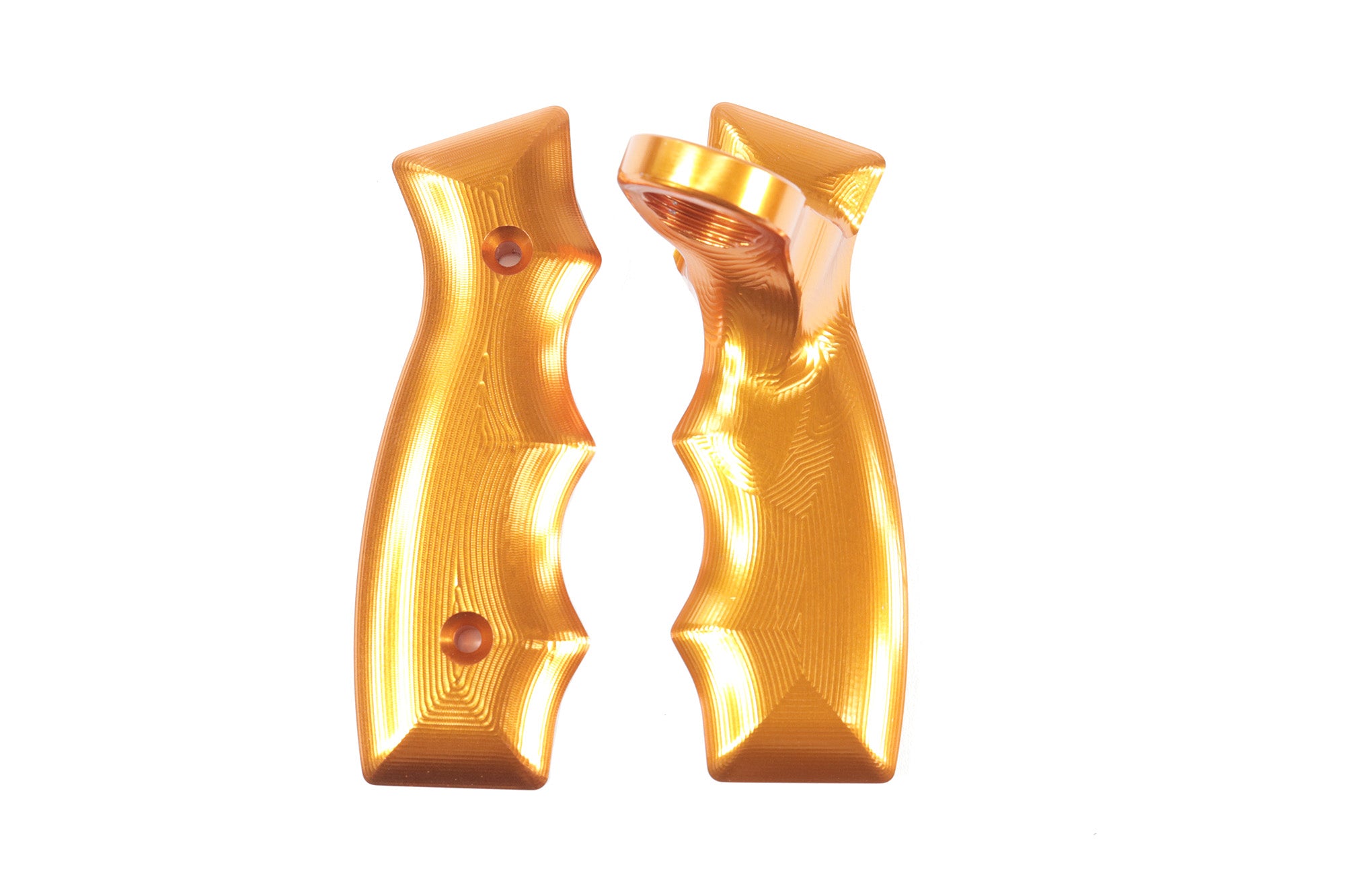 High-Quality Operator Button Billet Grip Insert Set - Orange (16-144-12) - Perfect for AR-15, M4, and Tactical Firearms Upgrades (Button Not Included)