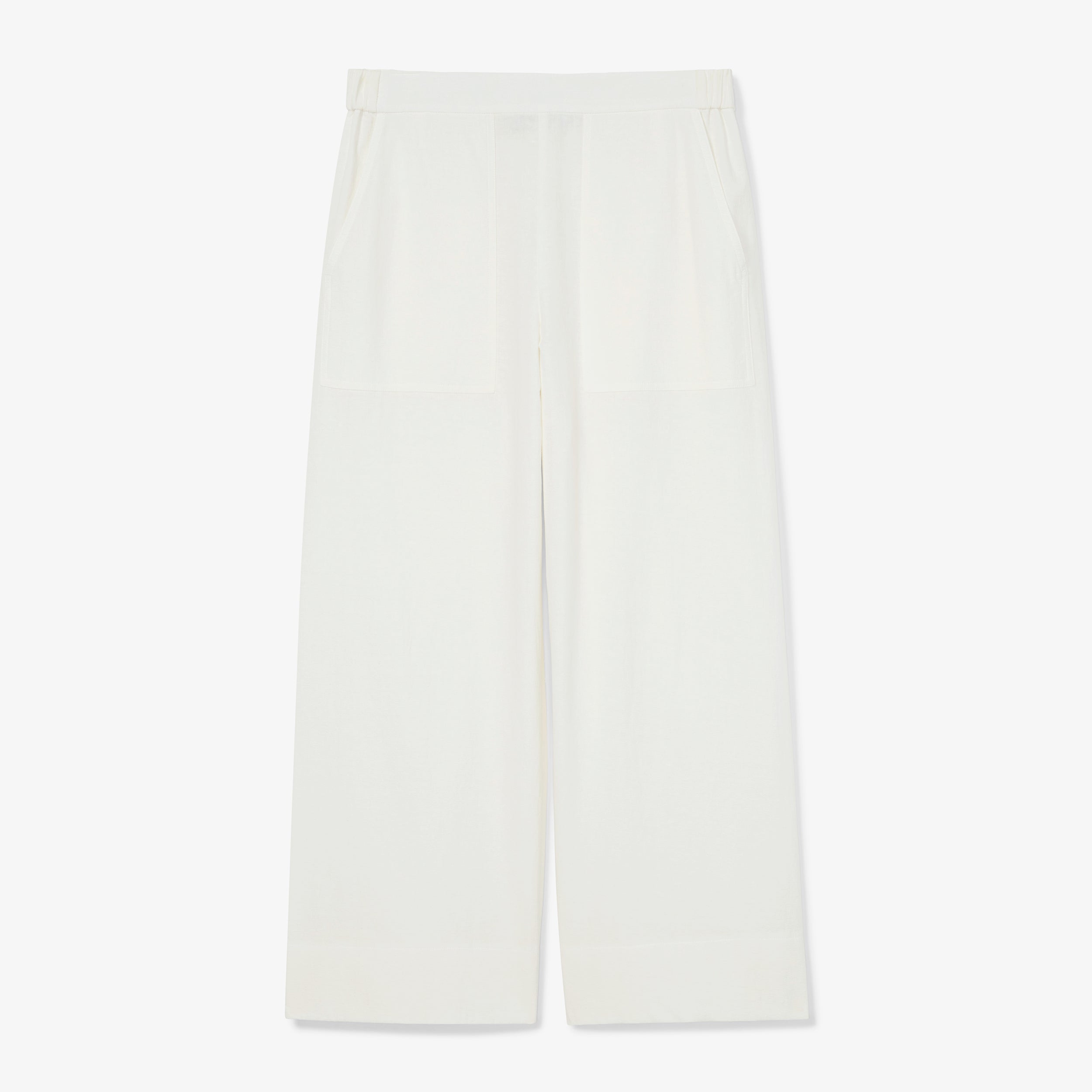 Madelyn Pants - Double Faced Linen Pants in Ivory | Comfortable & Stylish Women's Trousers for Work, Travel & Casual Wear