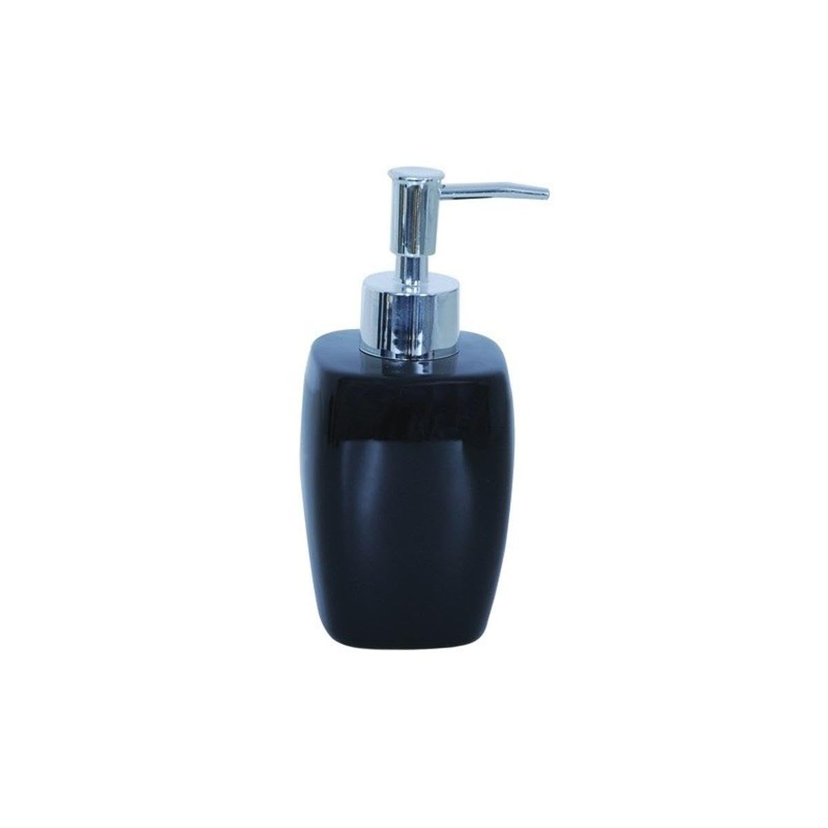 Premium Black Ceramic Soap Dispenser - Elegant Bathroom & Kitchen Countertop Organizer for Liquid Soap, Hand Wash & Lotion - Perfect for Modern Homes, Spa, Hotel & Guest Bathrooms