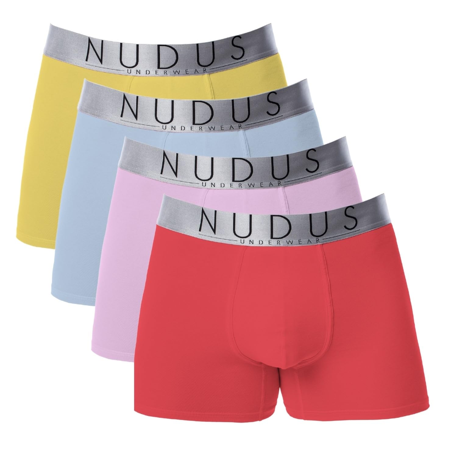 Premium NUDUS Men's Cotton Underwear 4-Pack Gift Set - Soft Breathable Briefs, Trunks & Boxer Briefs for Everyday Comfort - Perfect for Workout, Travel & Daily Wear
