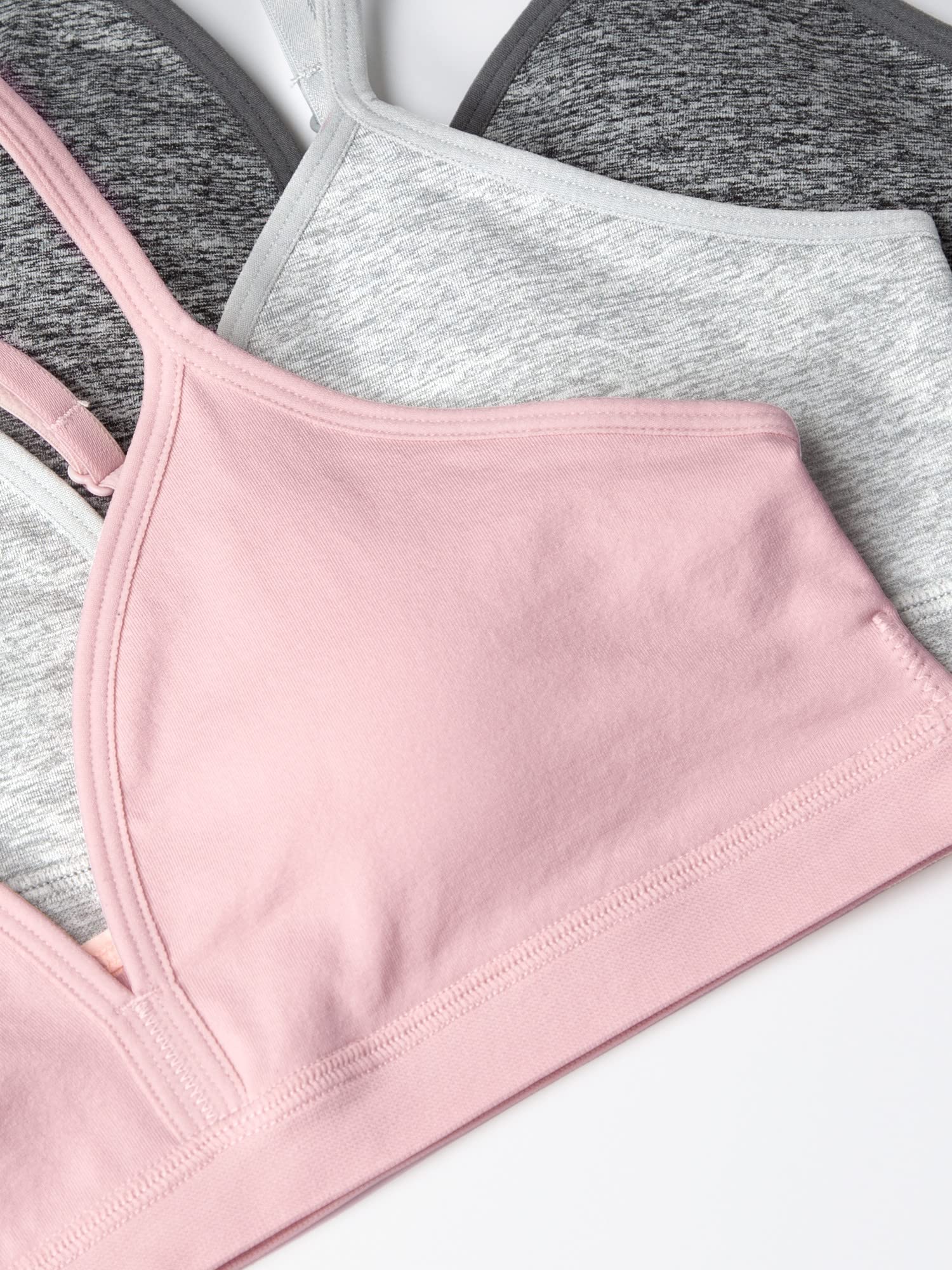 Fruit of the Loom Girls' Cotton Training Bras - Soft, Comfortable & Breathable for Active Kids - Perfect for Sports, Dance & Everyday Wear