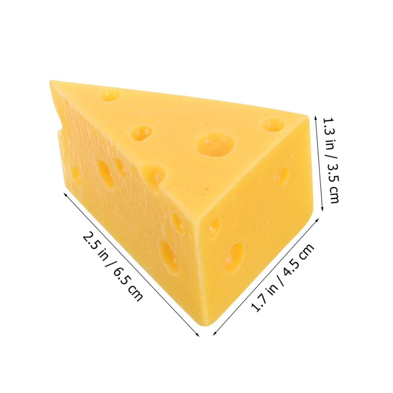 Mobestech 2-Pack Realistic Fake Cheese Blocks - Perfect for Cake Decorations, Food Display Props, Photography Backdrops & Bakery Window Displays