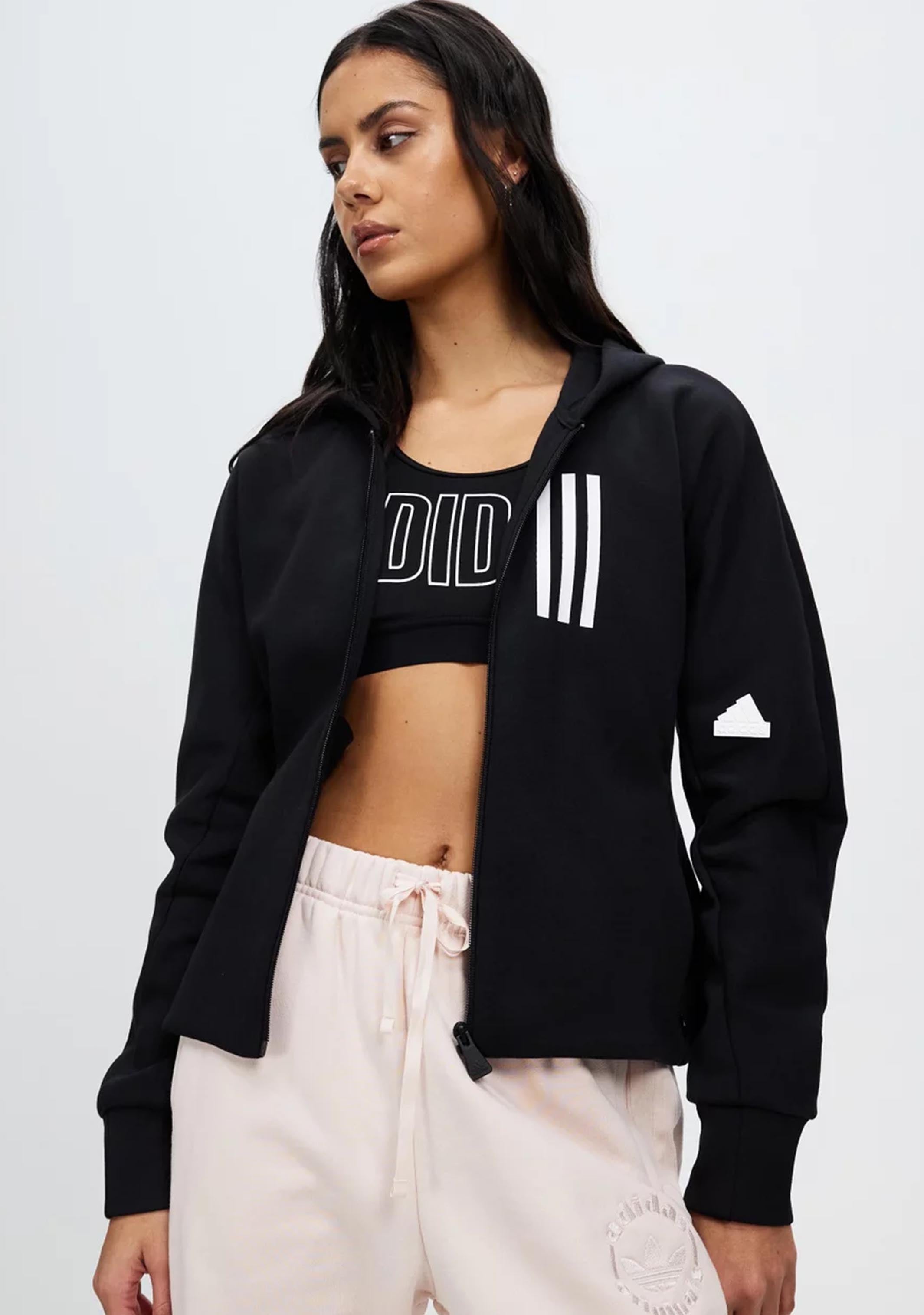 Adidas Women's Mission Victory Slim Fit Full Zip Hoodie - Lightweight, Comfortable & Stylish for Workouts, Running & Casual Wear
