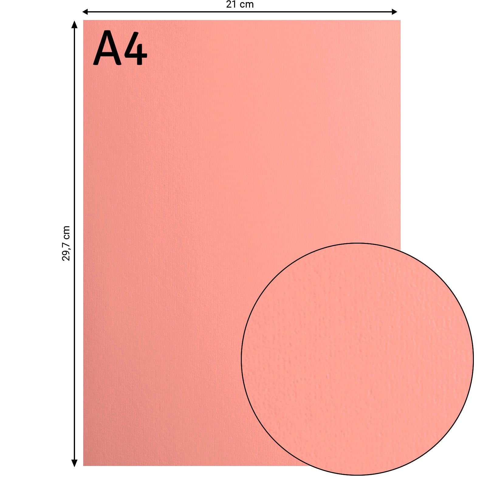 Vaessen Creative Florence Smooth Cardstock - Orange Dahlia, 216gsm A4 Paper (10 Sheets) for Scrapbooking, Card Making, Die Cutting & Paper Crafts | Premium Craft Paper for DIY Projects, Invitations & Home Decor