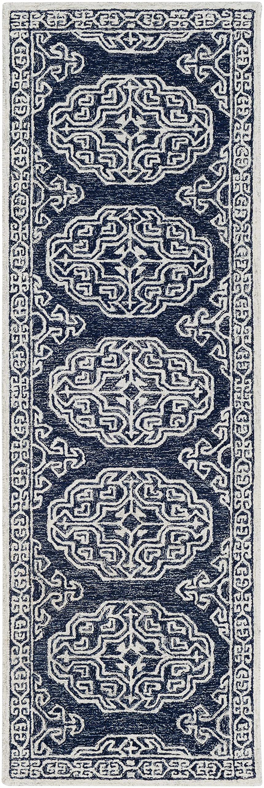 Premium Hauteloom Glenoma Wool Area Rug - Traditional Beige & Gray - 9'9