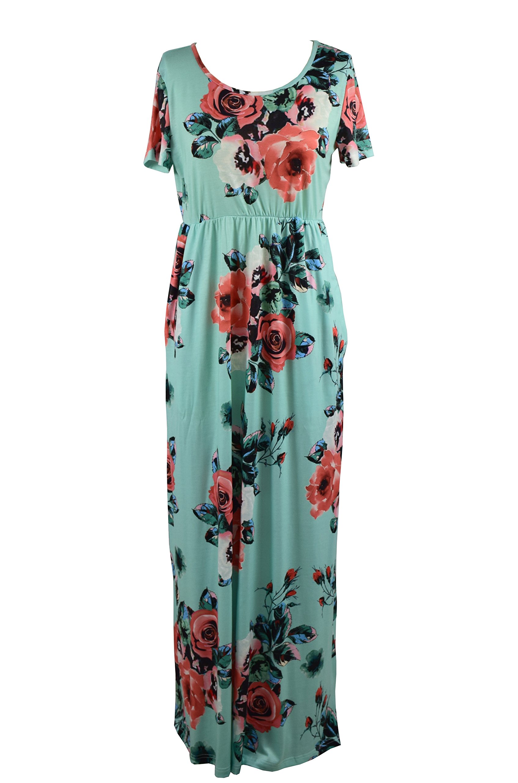 Mommy and Me Maxi Dresses - Bohemian Floral Printed Matching Outfits for Mother and Daughter | Perfect for Family Photos, Vacations & Special Occasions