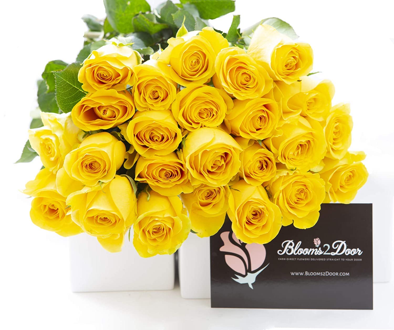 Fresh Yellow Roses Bouquet - 100 Long Stem Roses (50cm/24in) for Weddings, Birthdays, Anniversaries & Mother's Day | Wholesale Premium Flowers | Next Day Delivery | Perfect for Centerpieces, Bridal Bouquets & Romantic Gifts