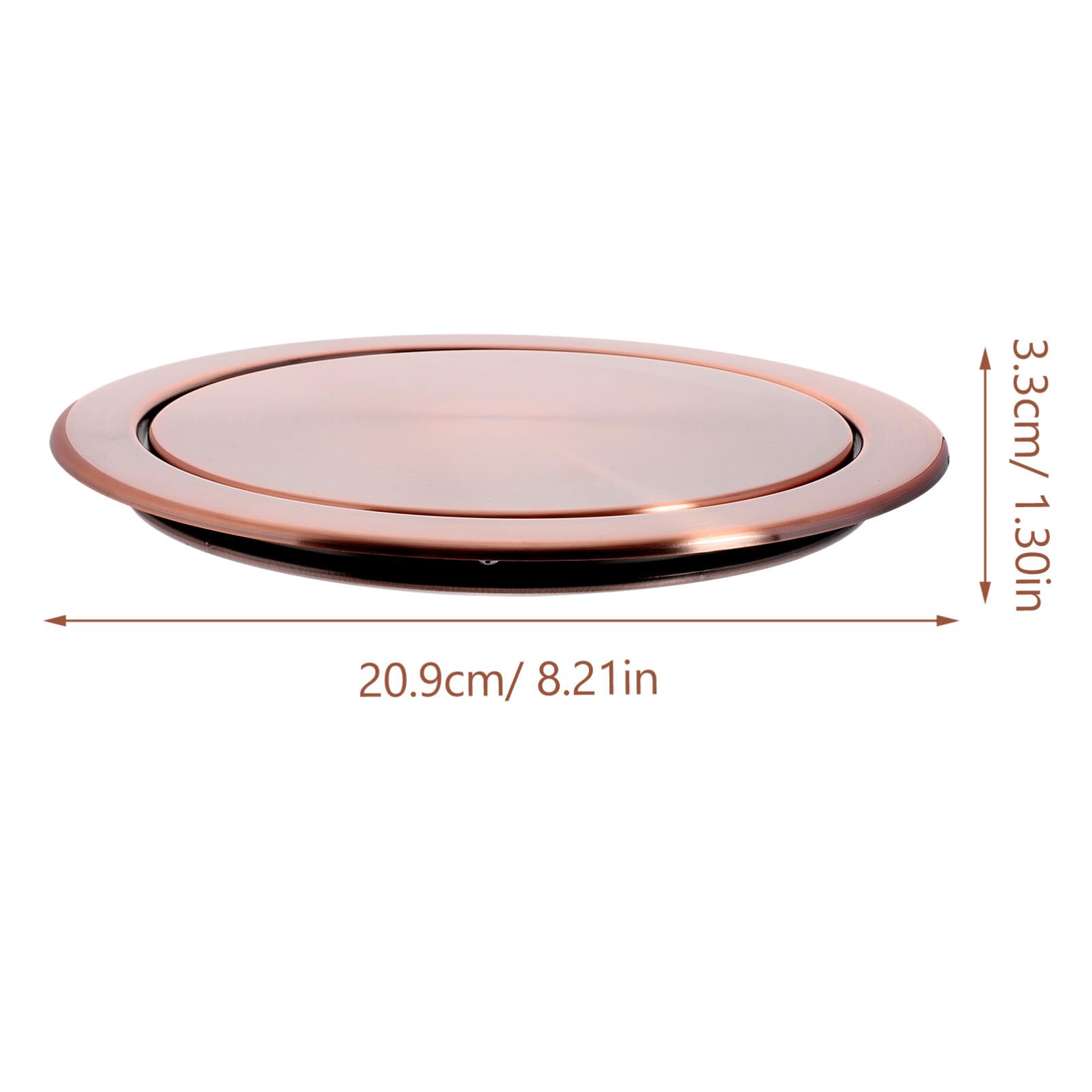 Stainless Steel Recessed Trash Can Lid - Round Countertop Garbage Cover for Bathroom & Kitchen Sink (Perfect for Modern Home, Office, and Commercial Spaces)
