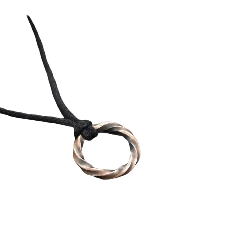 Handmade Viking Copper Necklace for Men - Unique Hand-Forged Minimalist Jewelry - Perfect Christmas & Birthday Gift for Boyfriend, Husband, or Him - Ideal for Everyday Wear, Special Occasions & Viking Lovers