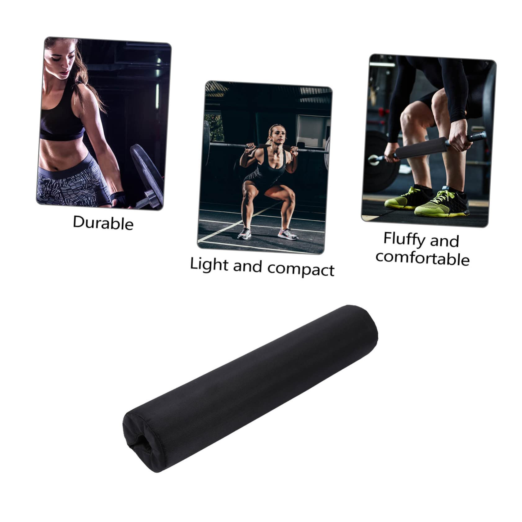BESPORTBLE Foam Barbell Pad - Gym Training Bar Shoulder & Neck Protector for Squats, Lunges, Weightlifting - Comfortable Sponge Cushion for Weight Bar Protection (1 Shoulder Pad)