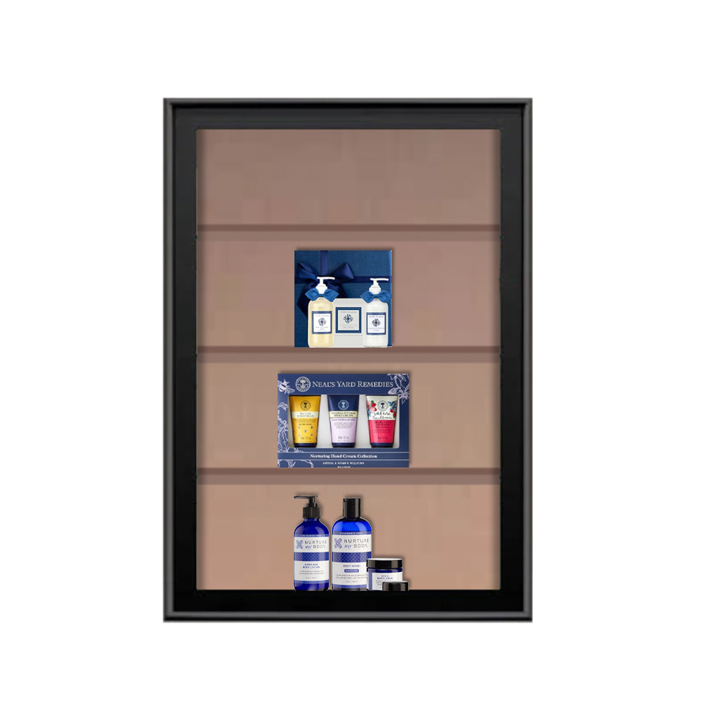 Stylish Metal Shadow Box Swing Frames with Wood Shelves (3-Tier) - Perfect for Wall Decor, Home Organization & Rustic Farmhouse Style