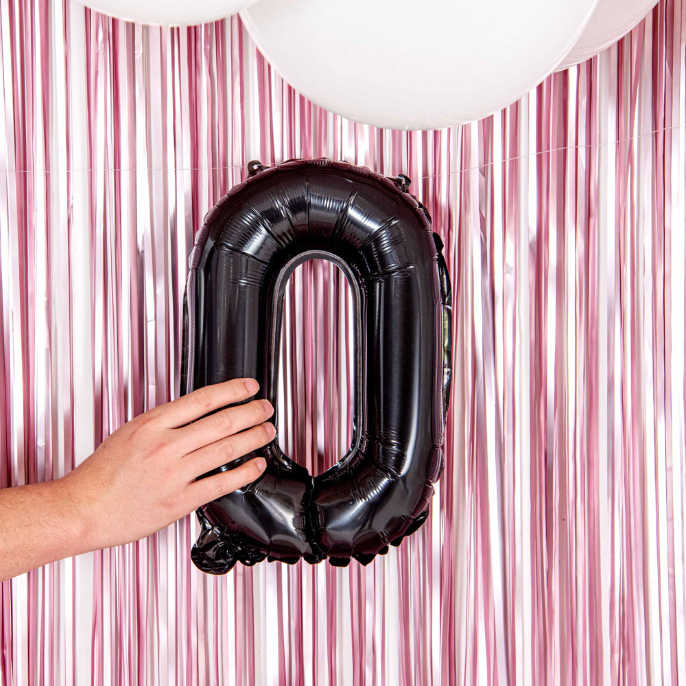 Balloonify Black Mylar Number 0 Balloon - 16 Inch Large Foil Balloon for Birthday Parties, Anniversaries & Celebrations (1 Count Box)