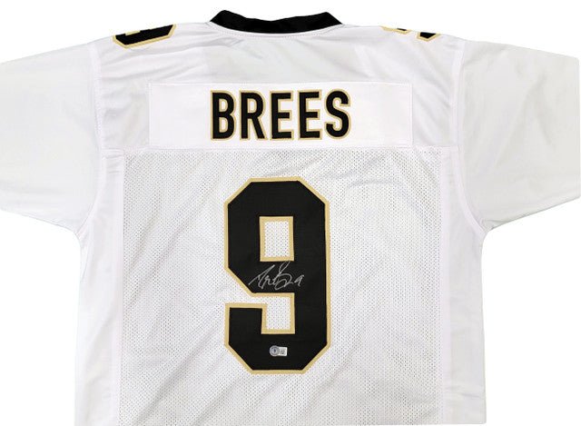 Drew Brees New Orleans Saints Autographed Signed White Football Jersey - Authentic Collectible Memorabilia for NFL Fans, Sports Enthusiasts, and Home Decor Display