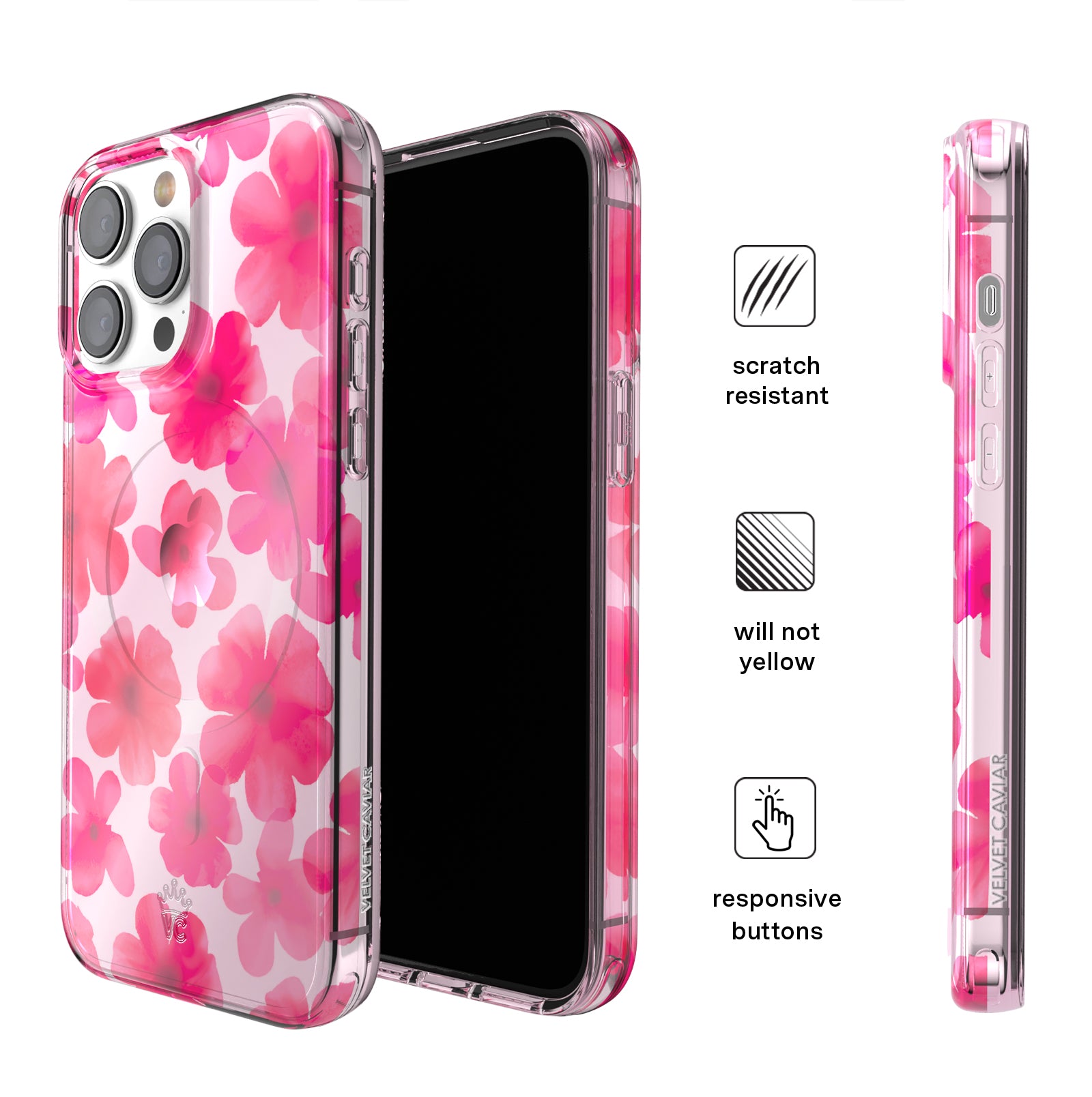 Cherry Blossom iPhone Case - Floral Design Protective Phone Cover for iPhone 13/14/15 Series - Perfect for Spring Fashion, Travel & Everyday Use