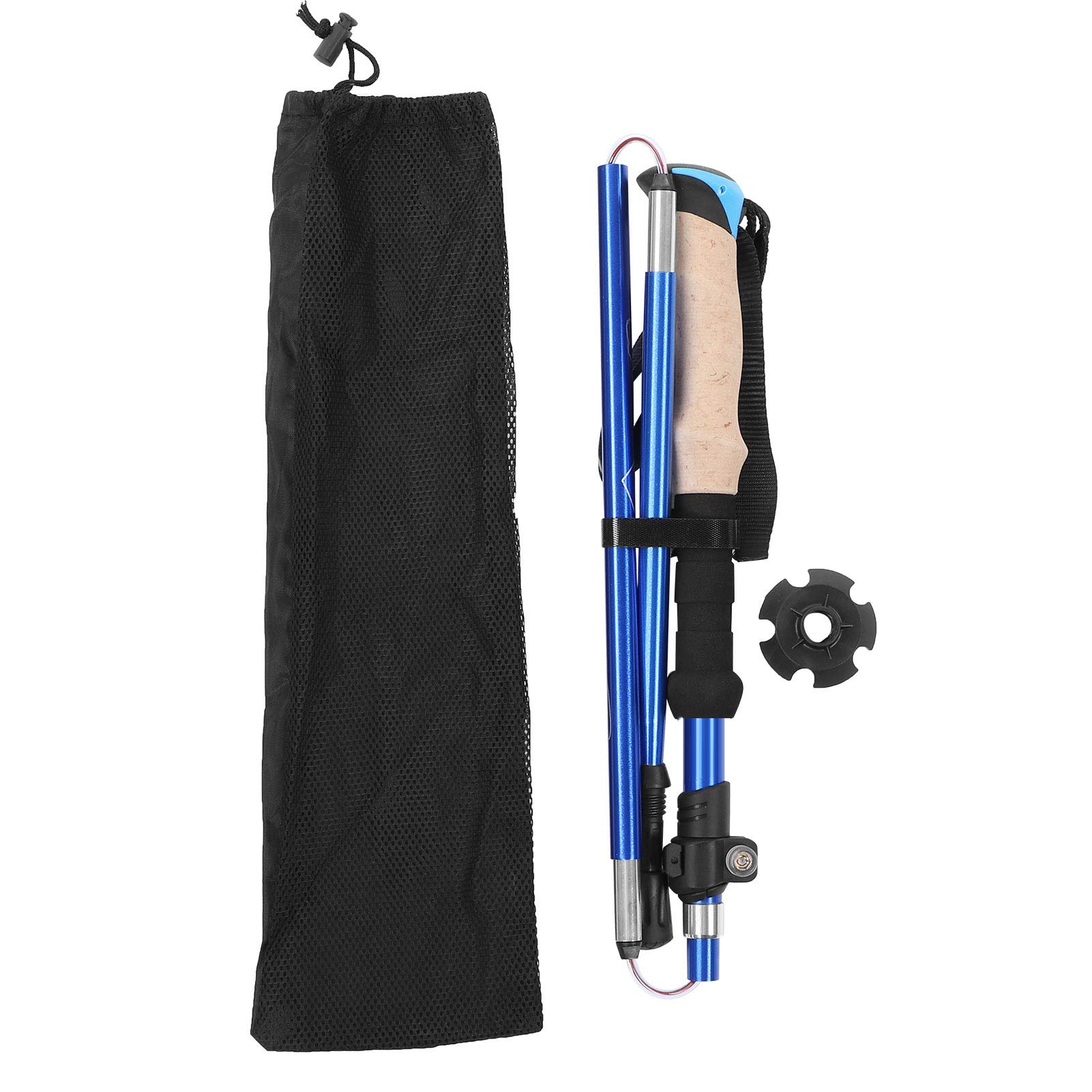 VGEBY Adjustable Aluminum Alloy Trekking Poles - Lightweight Collapsible Hiking Sticks for Men & Women, Perfect for Mountain Climbing, Backpacking, Camping & Outdoor Walking (Ideal for Rough Terrains & Long-Distance Hiking)