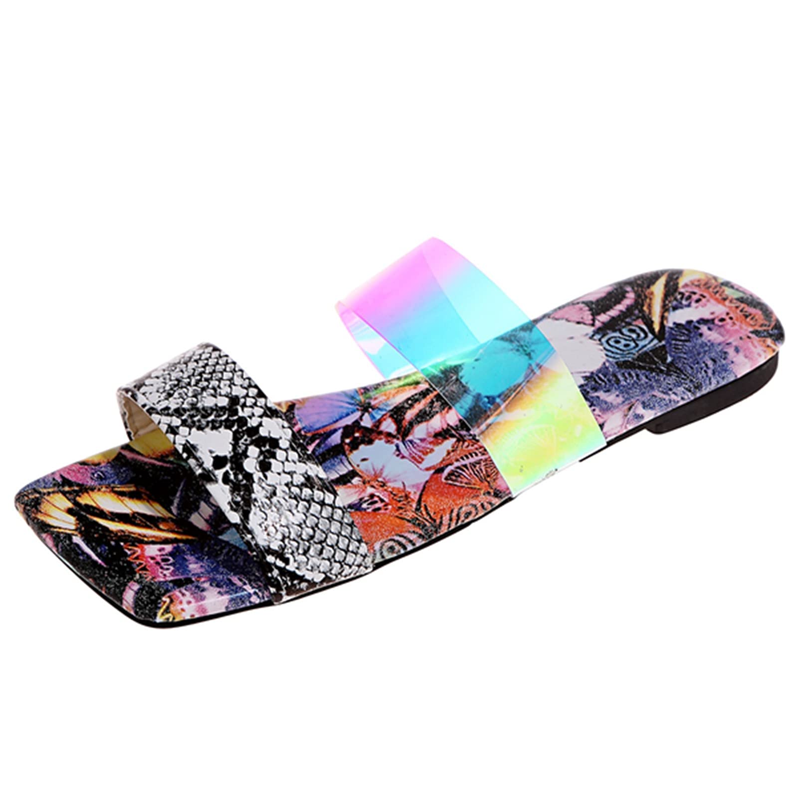 Ayaso Women's Slip-On Mule Slippers - Comfortable & Breathable Summer House Shoes with Adjustable Straps for Indoor/Outdoor Wear - Perfect for Home, Beach, and Travel