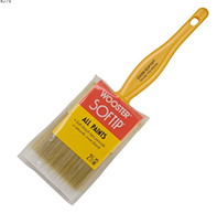 2 1/2 Inch Wooster Softip Flat Brush - Professional Paint Brush for Smooth Finish, Trim Work & Detail Painting - Perfect for Walls, Furniture & DIY Home Projects