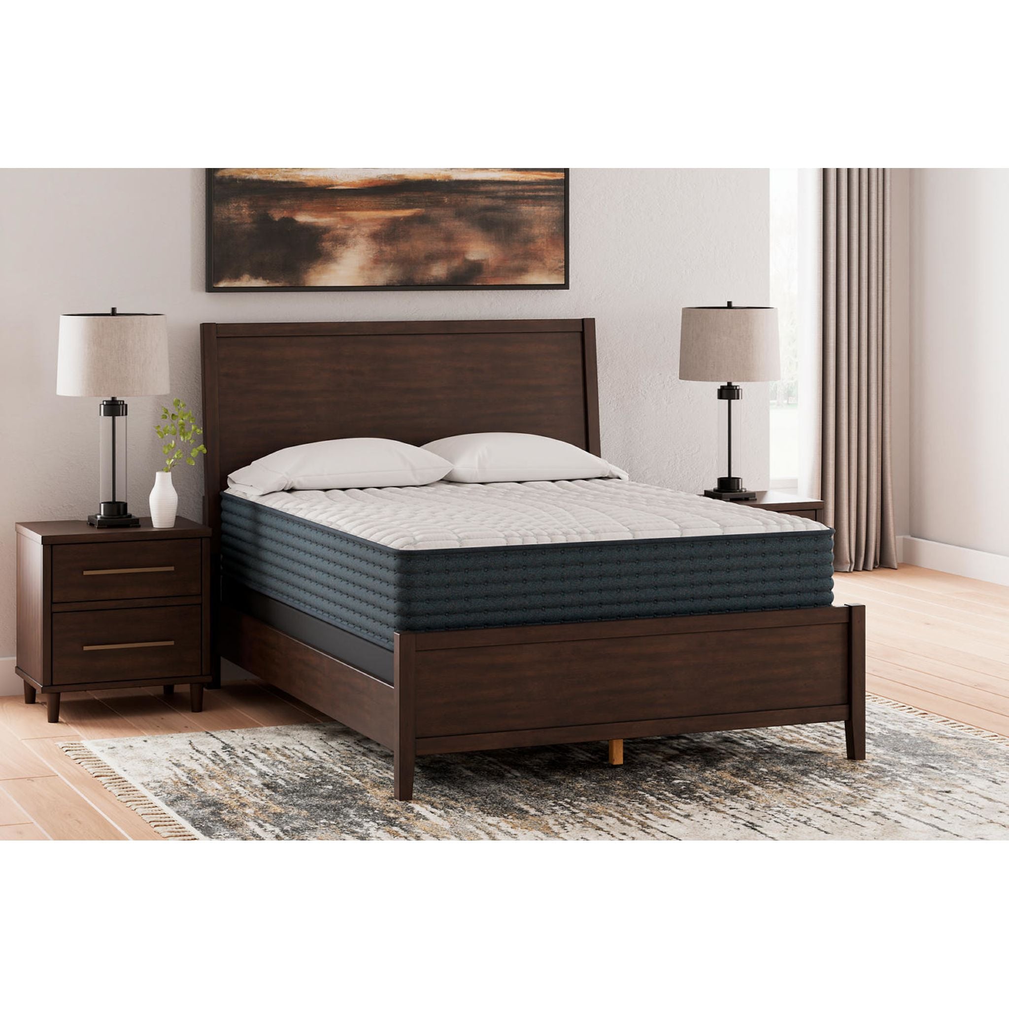 Ashley Sleep Gruve 2.0 12 Inch Hybrid Mattress - Medium Firm Memory Foam & Pocketed Coil Support for Back, Stomach & Side Sleepers | Perfect for Bedroom, Guest Room & Apartment Use