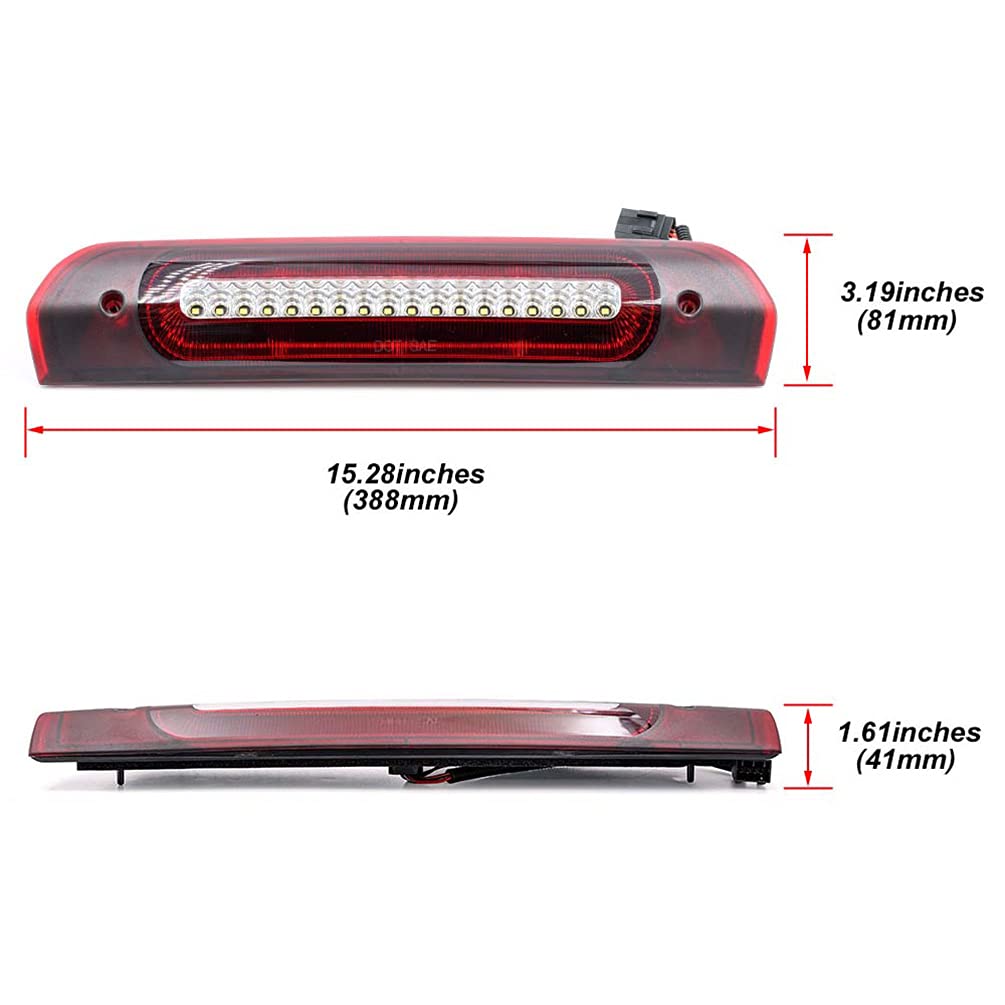 NJSBYL LED 3rd Brake Light for 2002-2009 RAM 1500 2500 3500 - Perfect for Night Driving & Safety