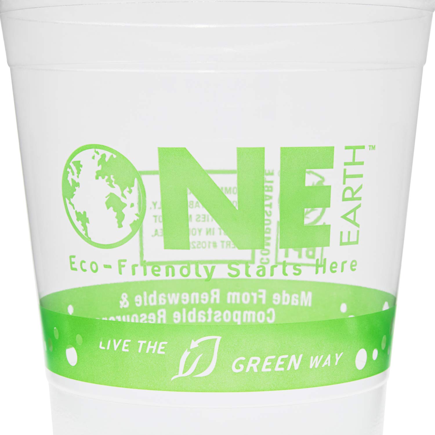Karat Earth KE-KC16G 16 oz 100% Compostable PLA Cups (1000 Count) - Eco-Friendly Disposable Cups for Parties, Coffee Shops & Restaurants