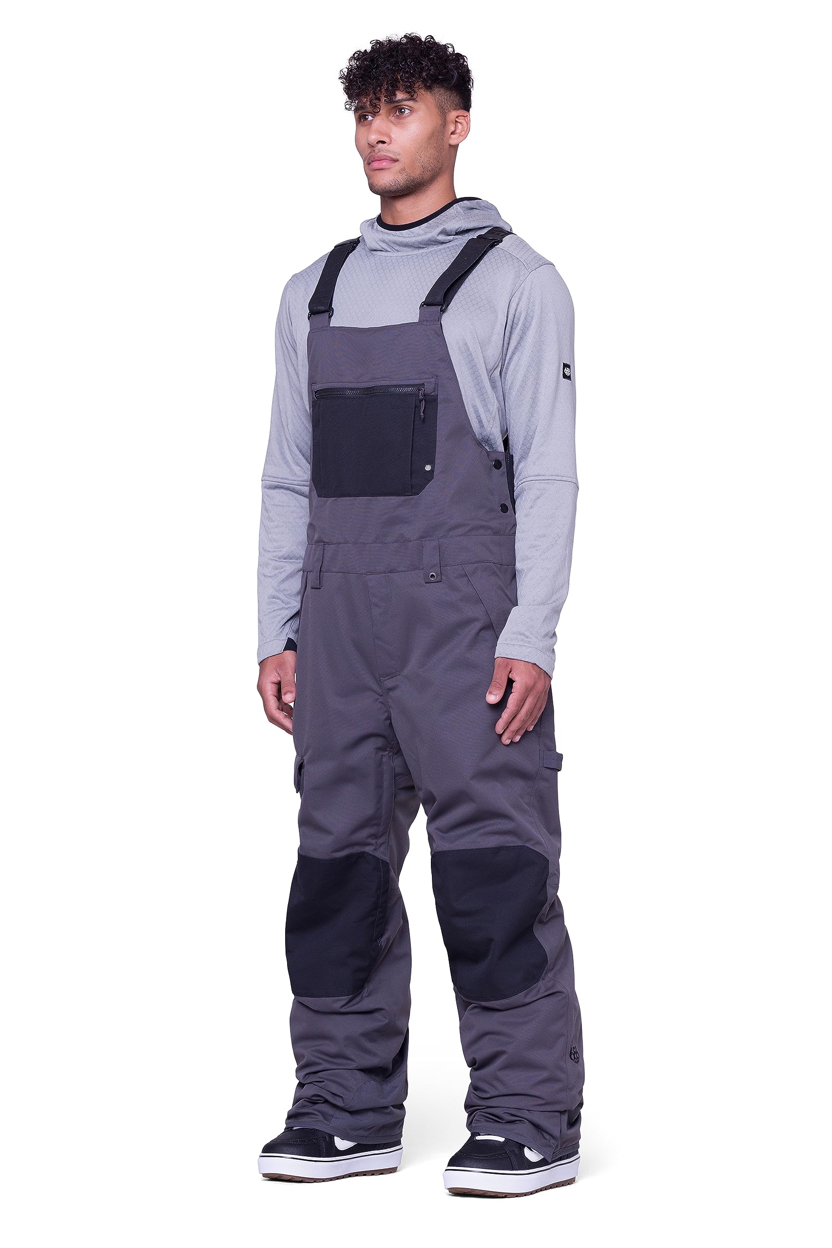 686 Men's Hot Lap Insulated Snow Bibs - Waterproof & Weather-Resistant Ski Pants for Cold Weather - Perfect for Skiing, Snowboarding & Winter Outdoor Activities