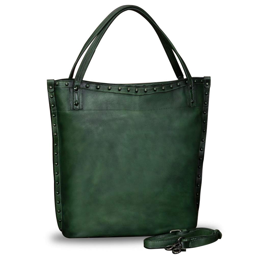 Genuine Leather Large Shoulder Tote Bag for Women - Vintage Real Leather Purse, Handbag & Satchel Crossbody Bag - Perfect for Work, Travel & Everyday Use