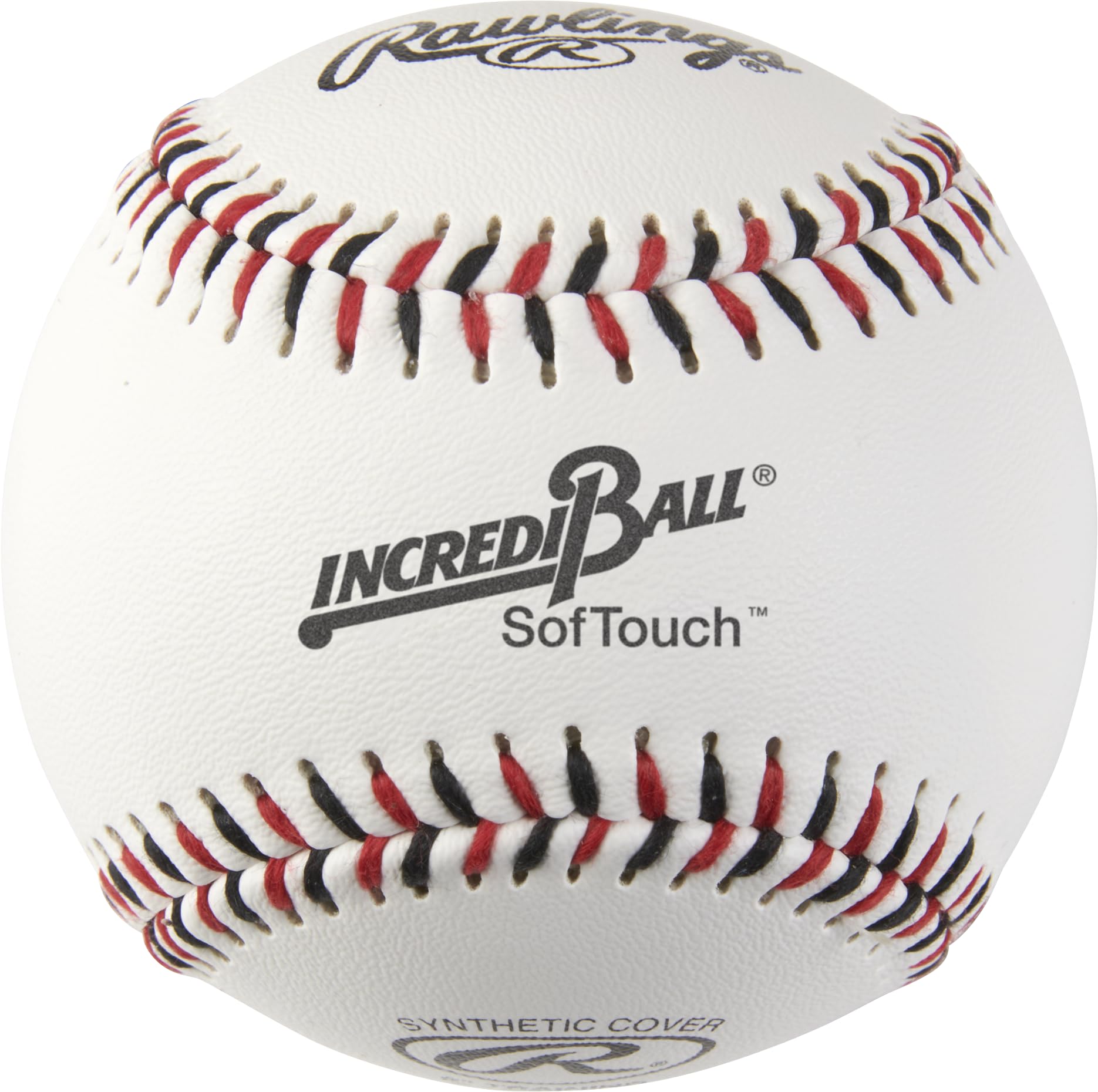 Rawlings Incredi-Ball White SoftStitch Baseballs - Soft Training Baseballs for Kids & Beginners | Perfect for Backyard Practice, Little League & T-Ball Games