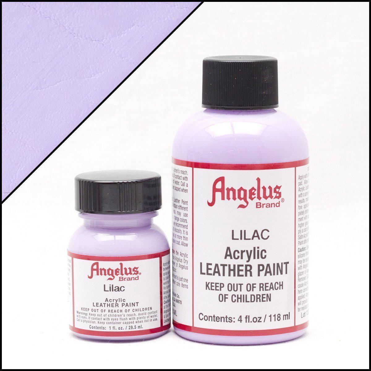 Angelus Lilac Leather Paint - 1oz Bottle for Shoes, Bags & DIY Leather Repair | High-Quality Leather Dye for Crafting & Restoration