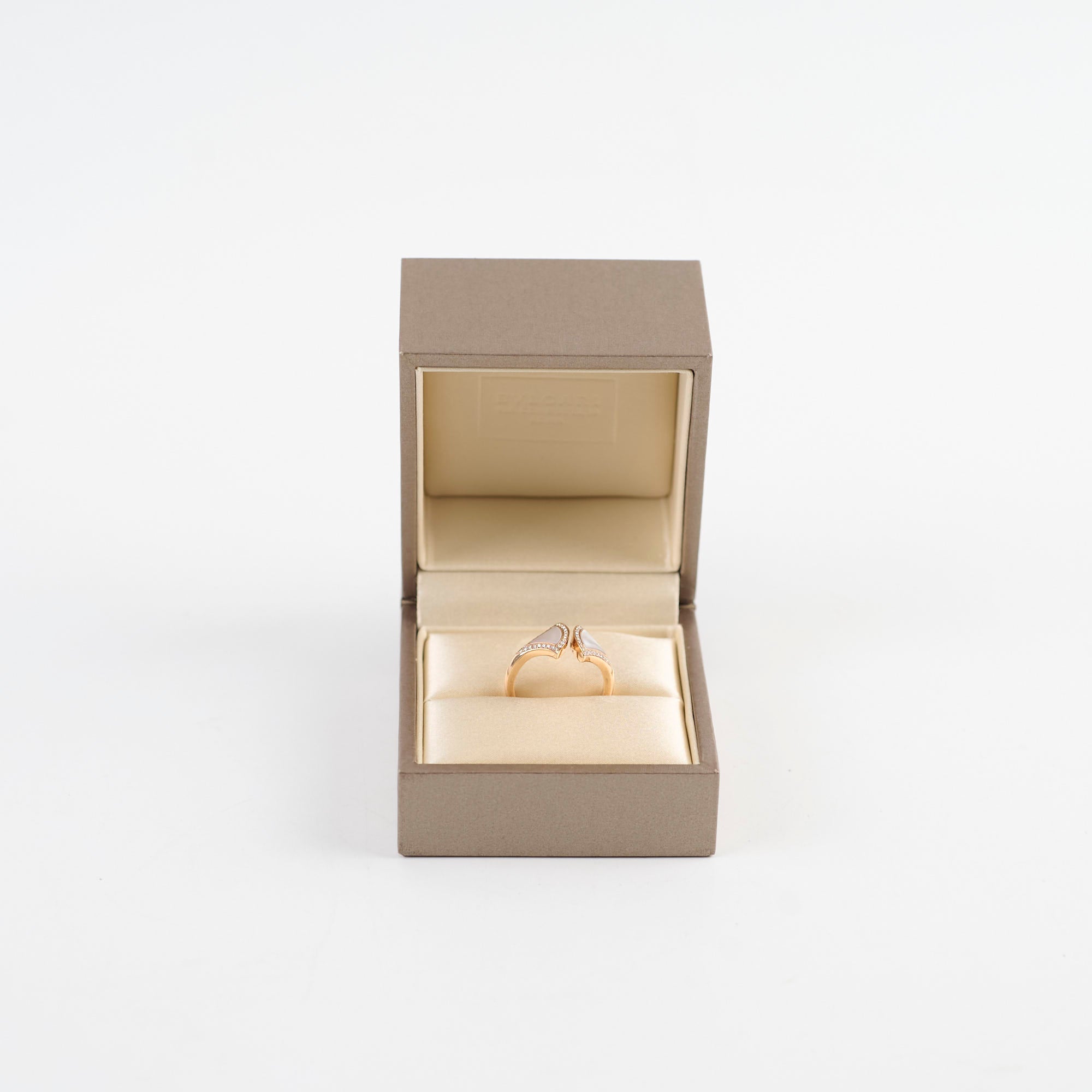 Bvlgari Divina Mother of Pearl Pink Gold Ring Size 54 - Luxury Women's Jewelry for Special Occasions & Gifts