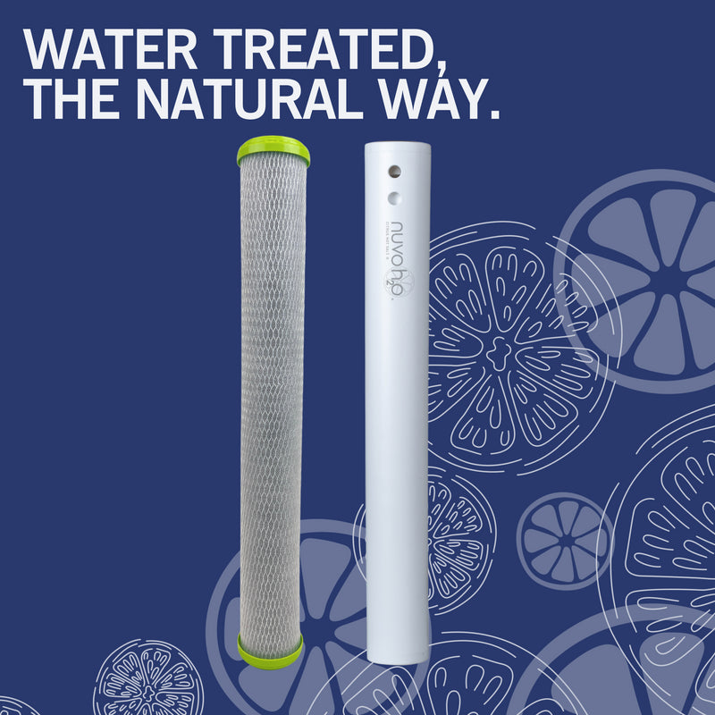 NuvoH2O Home Duo System Replacement Cartridge & Filter - Water Softener Cartridge for Hard Water Treatment | Perfect for Home, RV & Camping Use