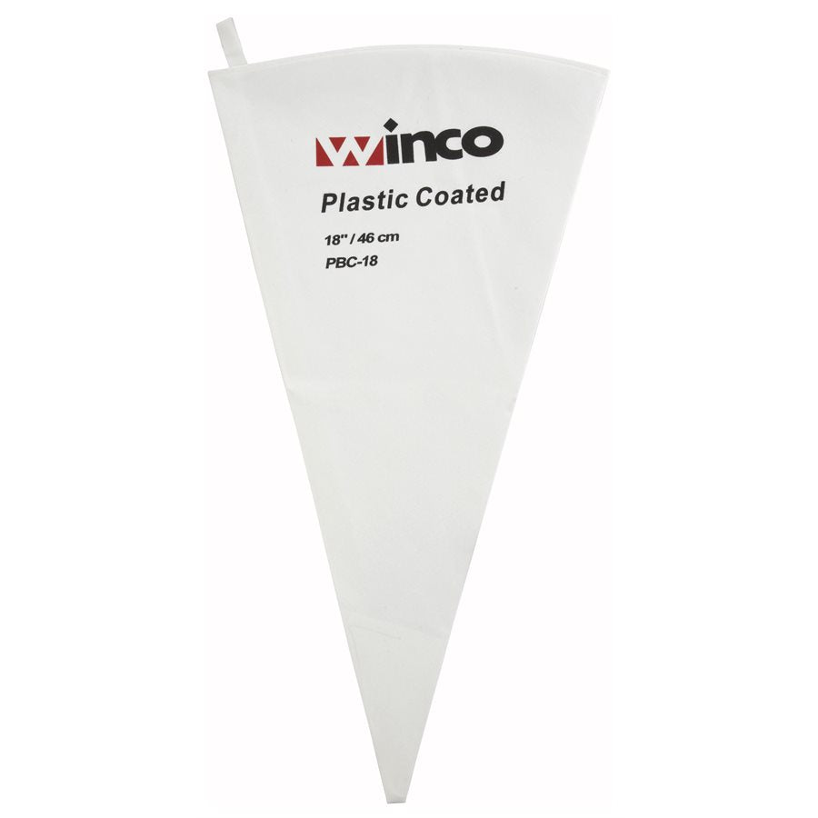 Winco 18-Inch Professional Pastry Bag - Heavy Duty Reusable Icing Decorating Bag for Cake, Cupcake, Cookie & Dessert Decorating - Perfect for Bakeries, Home Baking & Party Treats